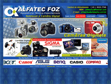 Tablet Screenshot of alfatecfoz.com.br